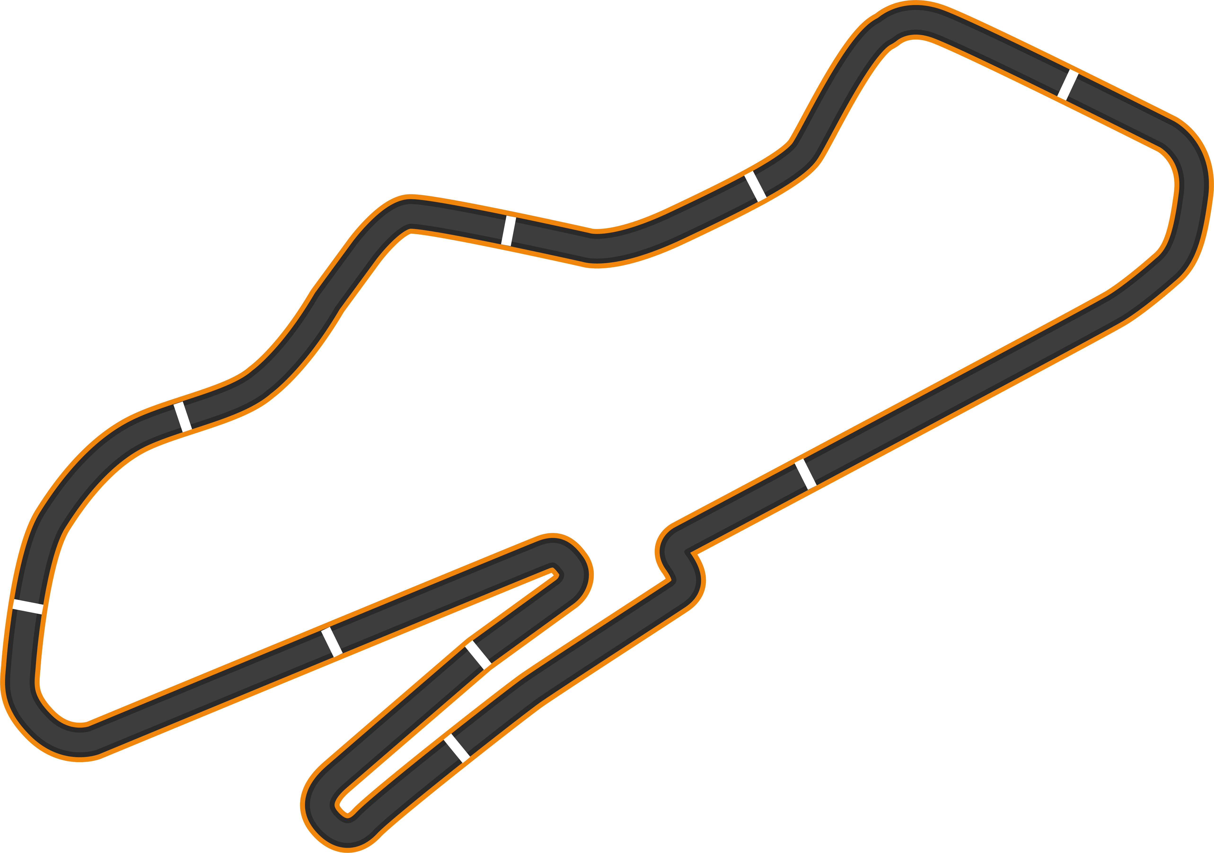 Donington Park circuit layout